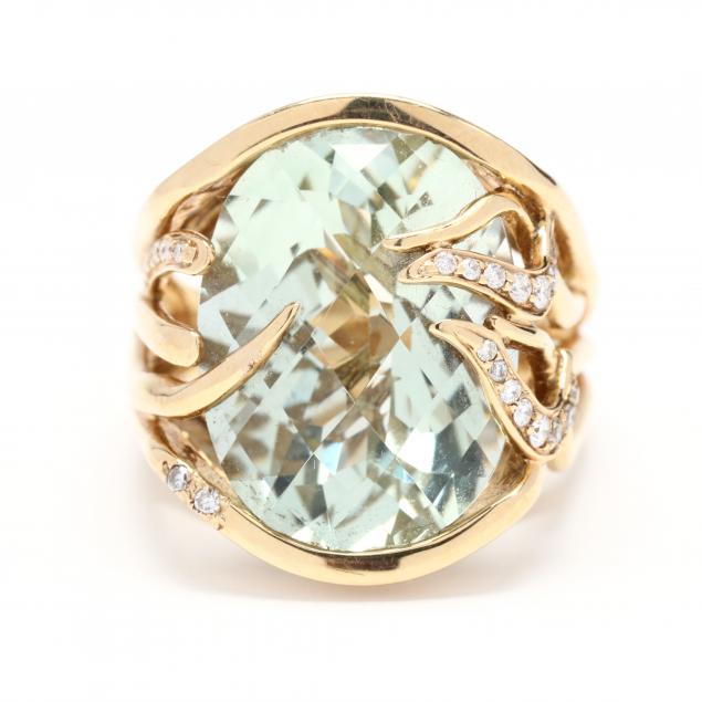 gold-green-amethyst-and-diamond-ring