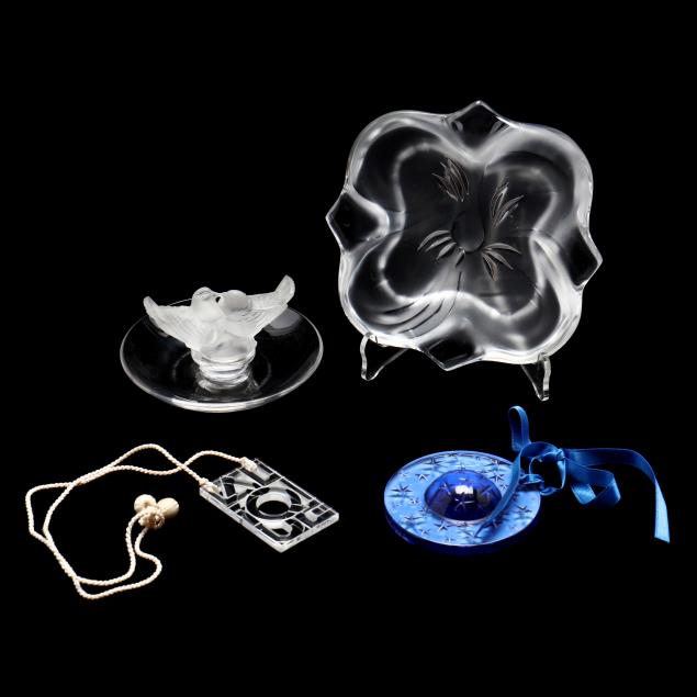 four-pieces-of-lalique-crystal