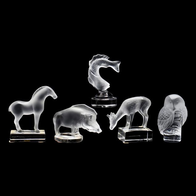 lalique-five-crystal-animals