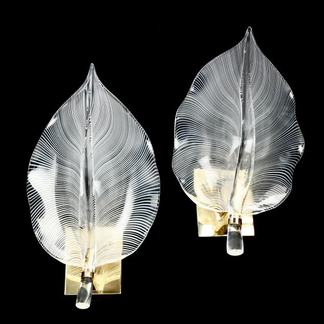 franco-luce-pair-of-glass-leaf-wall-sconces