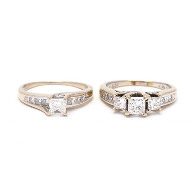two-white-gold-and-diamond-rings