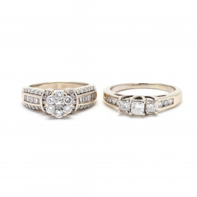 two-white-gold-and-diamond-rings