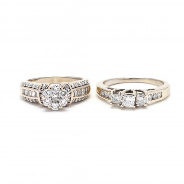 two-white-gold-and-diamond-rings