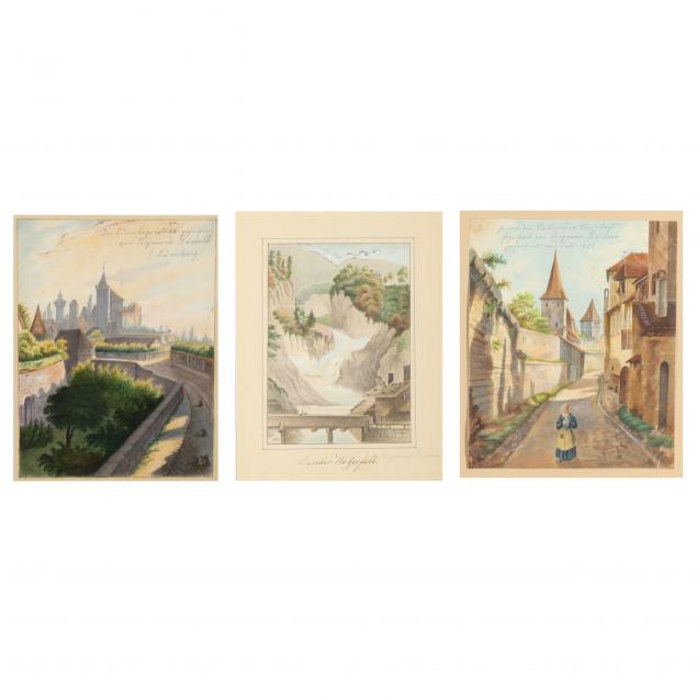 german-school-19th-century-three-scenic-watercolors