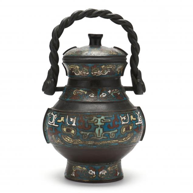 an-chinese-champleve-wine-jar-with-cover
