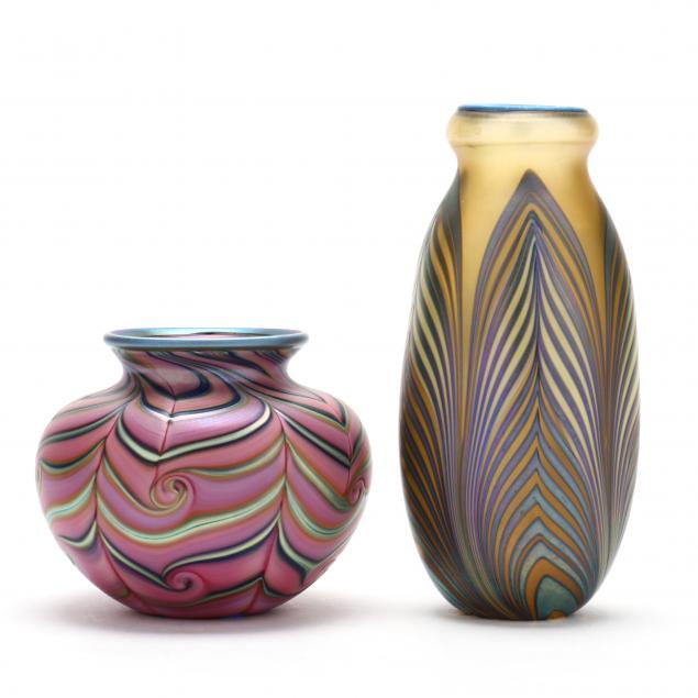 charles-and-daniel-lotton-il-two-signed-pulled-feather-vases