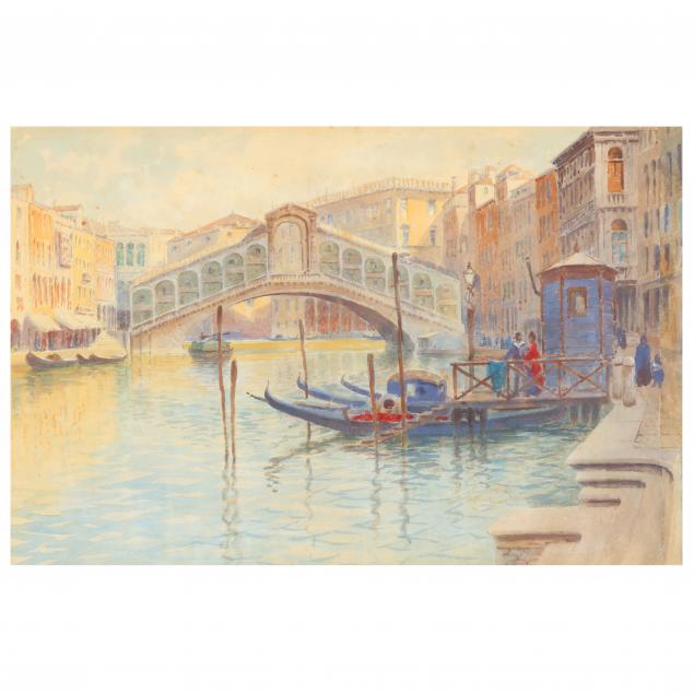 an-antique-venetian-watercolor-of-the-rialto-bridge