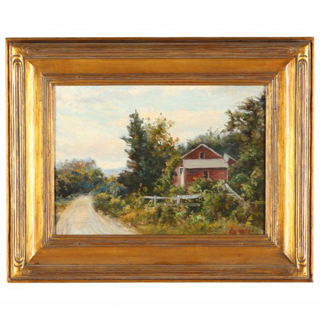 jonathan-bradley-morse-american-1834-1898-landscape-with-red-house