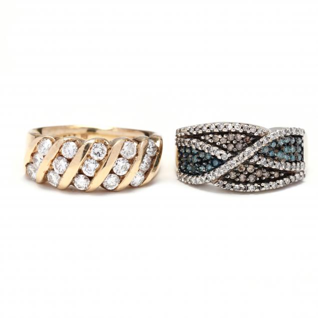 two-gold-and-diamond-rings