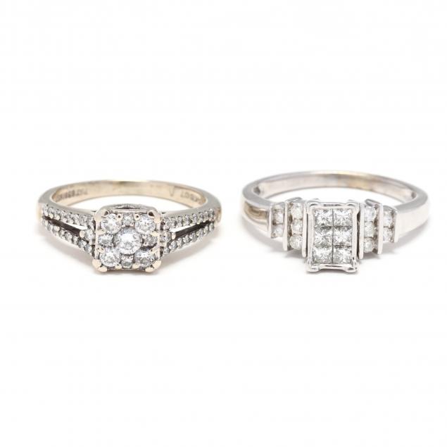 two-white-gold-and-diamond-rings