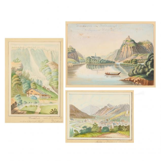 german-school-19th-century-three-landscape-watercolors