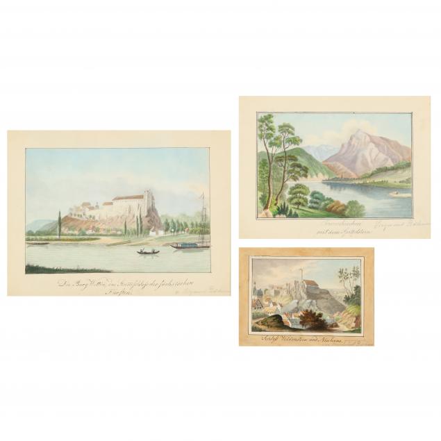 german-school-19th-century-three-scenic-watercolors