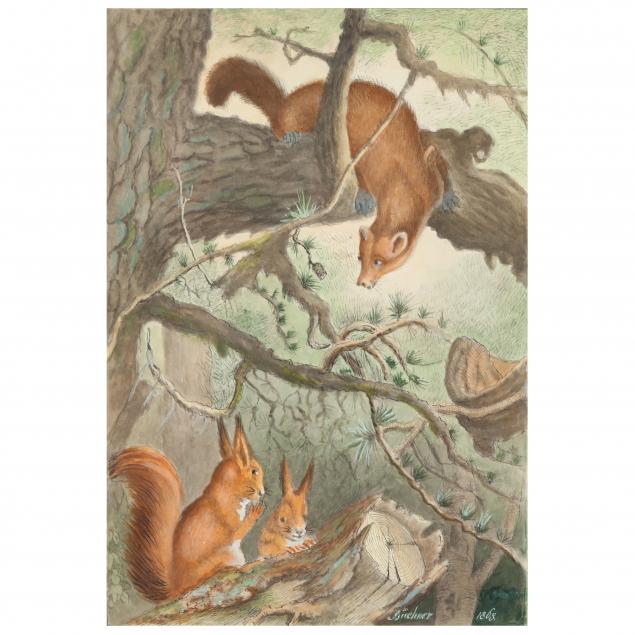 german-school-19th-century-woodland-animal-scene