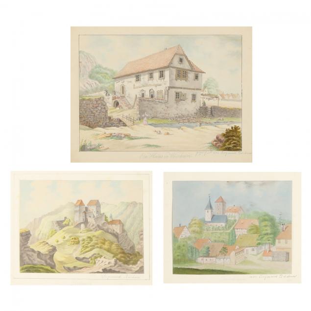 german-school-19th-century-three-scenic-watercolors