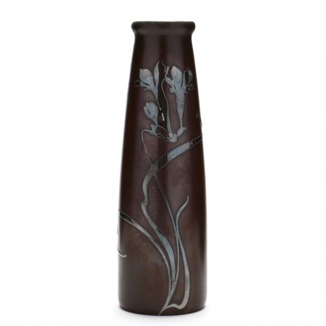 a-heinz-bronze-and-sterling-inlaid-vase