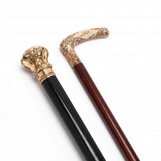 two-antique-gold-filled-handled-canes