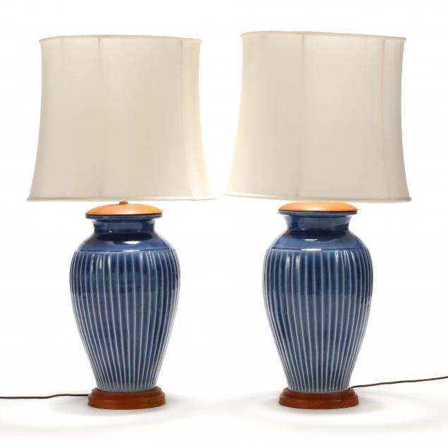 pair-of-blue-celadon-pottery-table-lamps