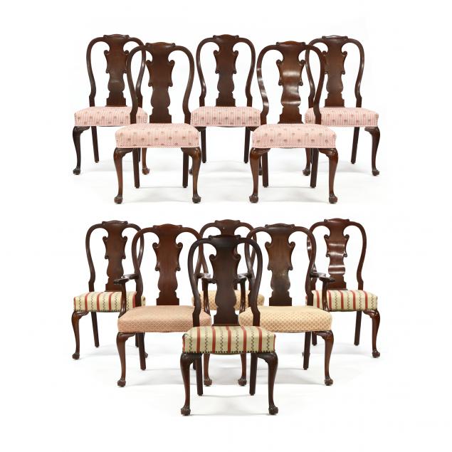 eleven-george-ii-style-carved-mahogany-dining-chairs