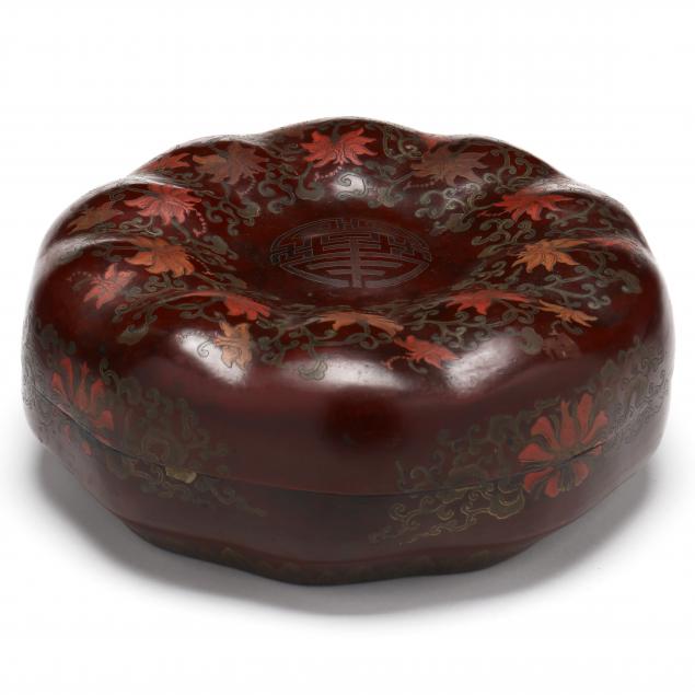 a-chinese-lacquer-pumpkin-shaped-covered-box-with-lotus-blossoms