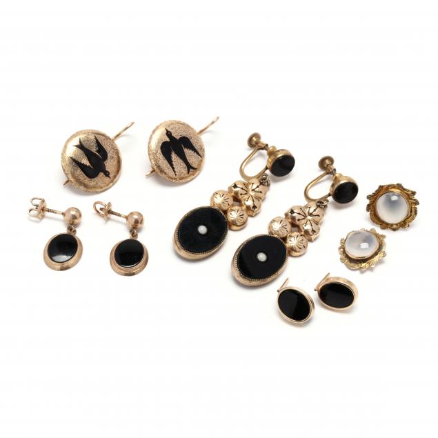 group-of-antique-earrings