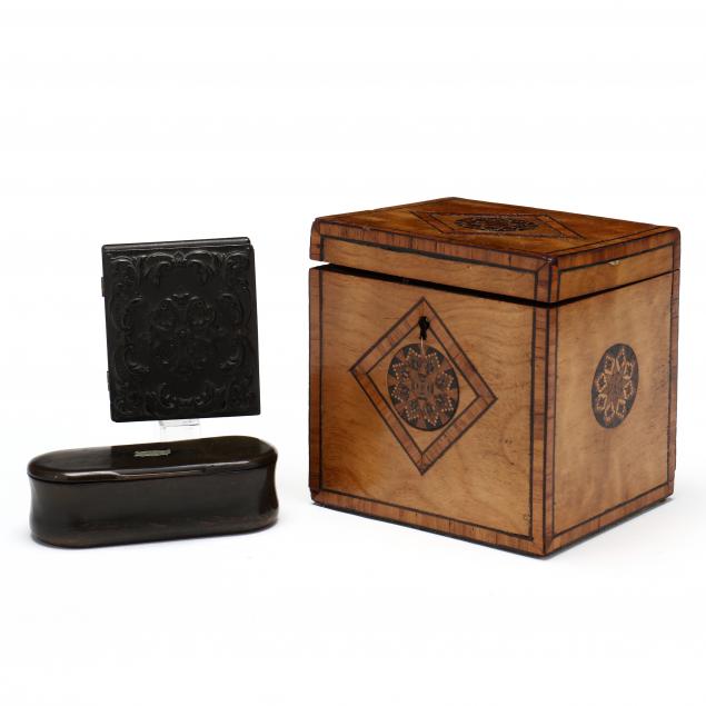 two-antique-boxes-and-daguerrotype-case