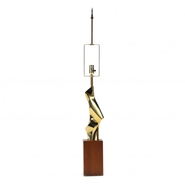 richard-barr-brutalist-brass-table-lamp