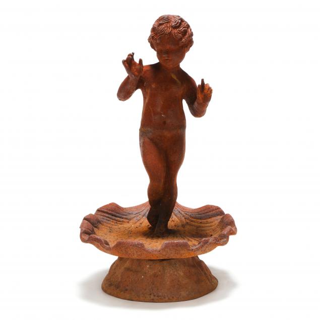 classical-style-cast-iron-figural-bird-bath