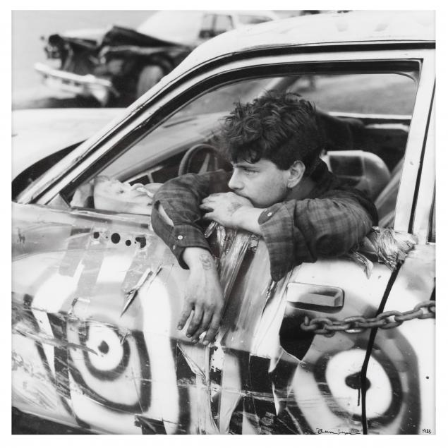 danny-lyon-american-b-1942-i-the-pits-demo-derby-wall-stadium-i