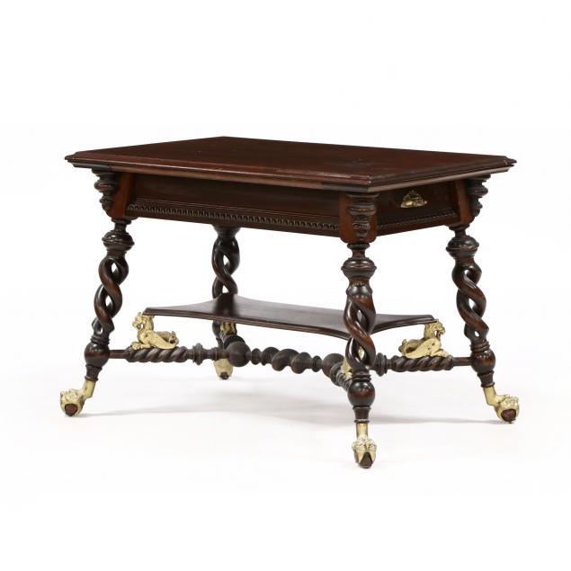attributed-merklen-brothers-carved-mahogany-table
