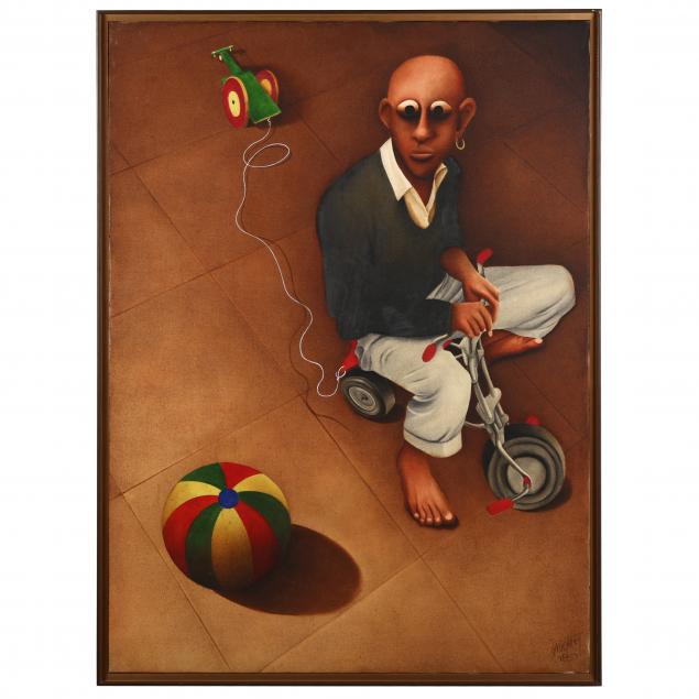 abbas-batliwala-indian-b-1958-boy-on-tricycle