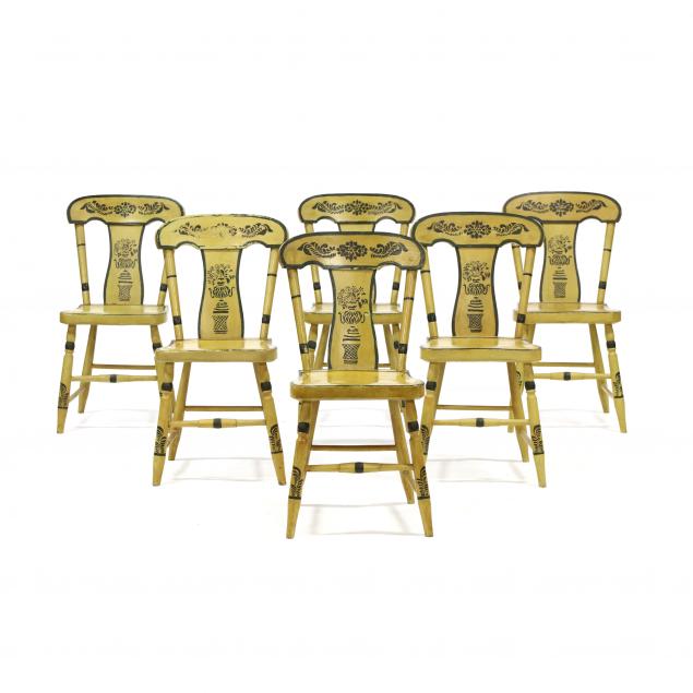set-of-six-american-paint-decorated-dining-chairs