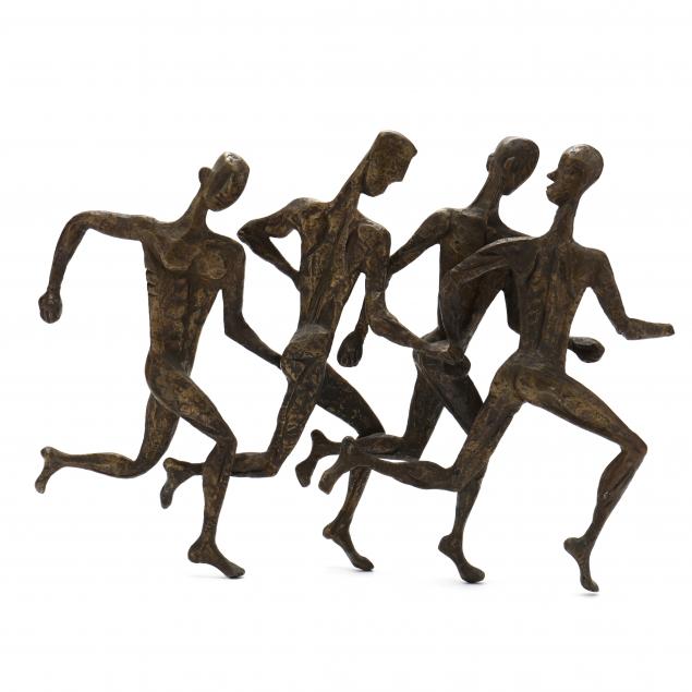 modern-bronze-sculpture-of-four-running-figures
