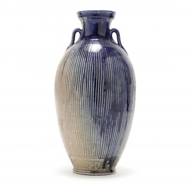 ribbed-baluster-vase-ben-owen-iii-seagrove-nc