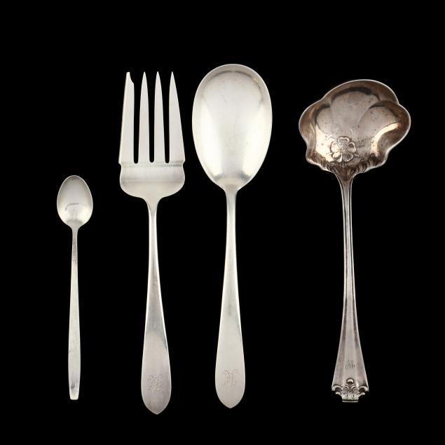 four-assorted-sterling-silver-servers
