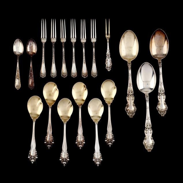 a-grouping-of-american-sterling-silver-flatware