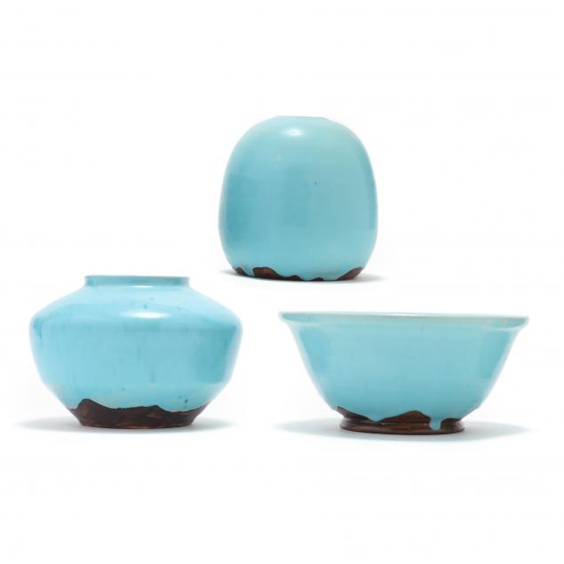 three-early-turquoise-pots-ben-owen-iii-seagrove-nc-b-1968