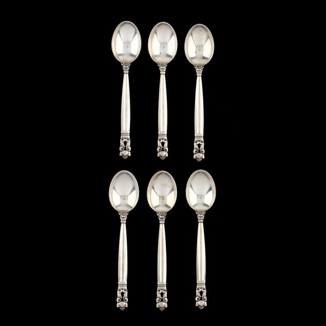 six-georg-jensen-i-acorn-i-sterling-silver-demitasse-spoons