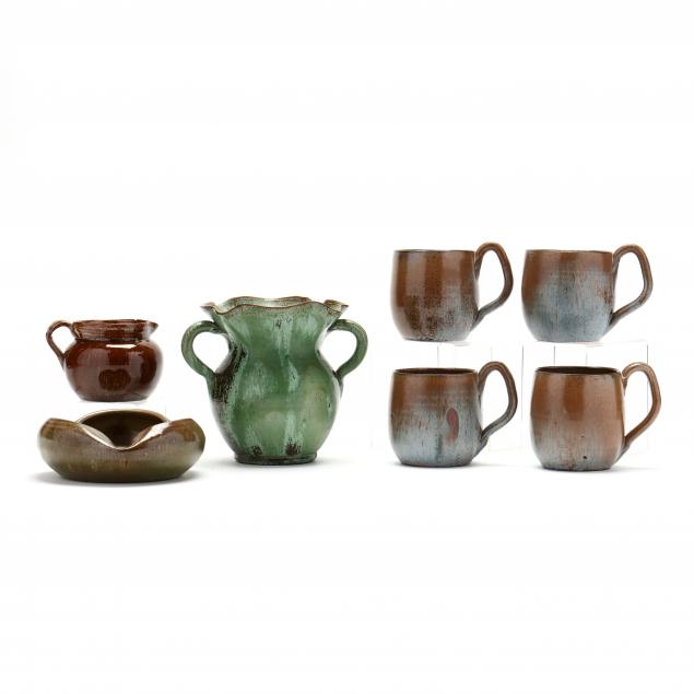 a-selection-of-a-r-cole-pottery-nc