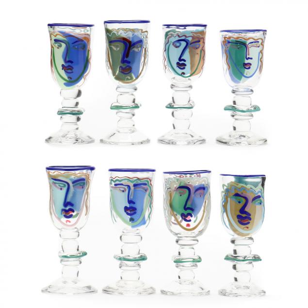 bernstein-nc-eight-i-face-i-art-glass-goblets