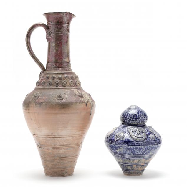 tevia-clark-nc-studio-pottery-romanesque-ewer-and-jar