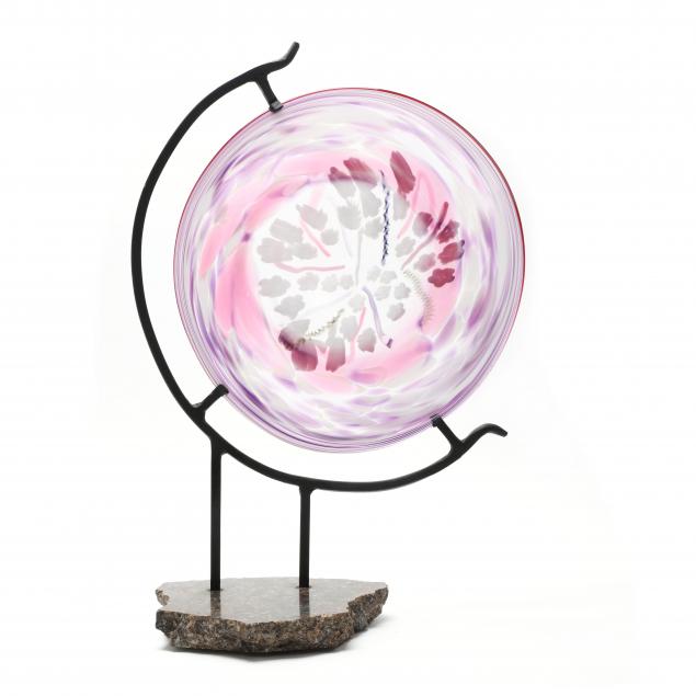 veirs-va-studio-art-glass-disc-on-stand