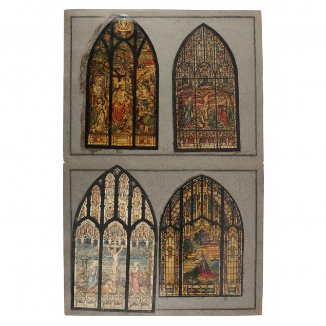 high-point-glass-decorative-company-nc-ten-portfolios-of-stained-glass-works-on-paper