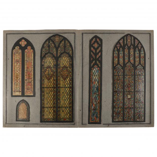 high-point-glass-decorative-company-nc-nine-portfolios-of-stained-glass-works-on-paper