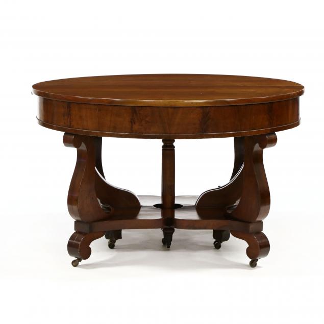 american-late-classical-walnut-extension-dining-table