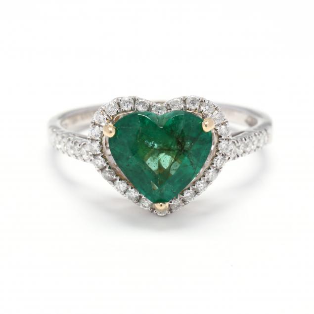 white-gold-emerald-and-diamond-ring