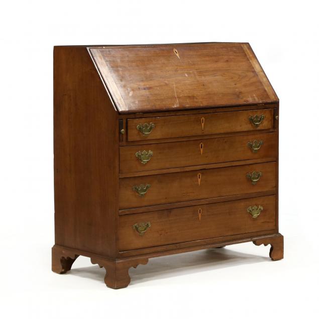 southern-chippendale-walnut-inlaid-slant-front-desk