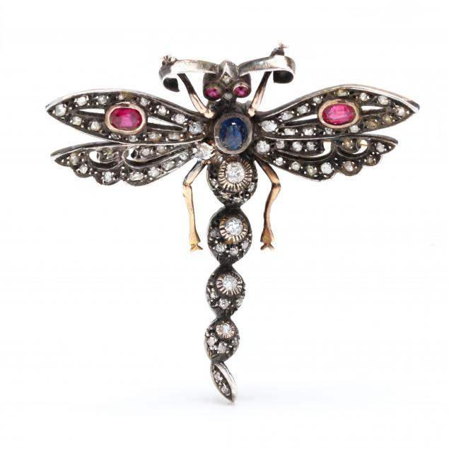 antique-silver-topped-gold-and-gem-set-dragonfly-brooch