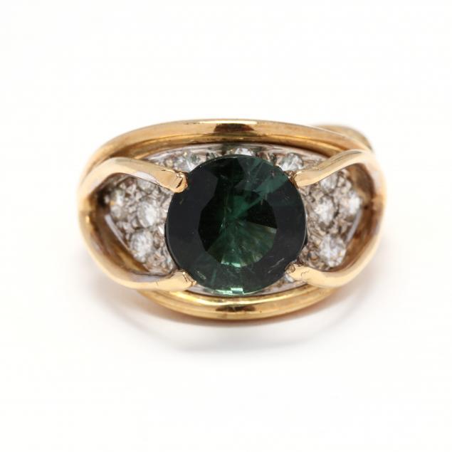 gold-green-tourmaline-and-diamond-ring