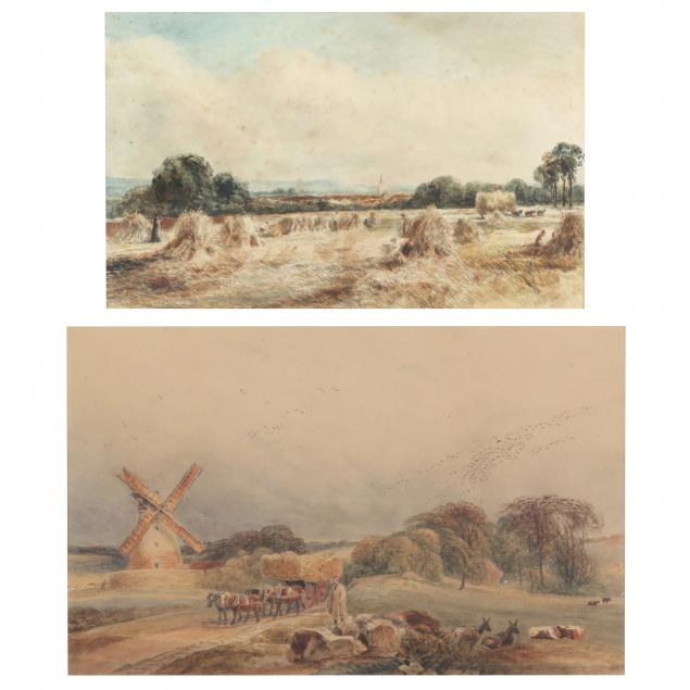 attributed-peter-de-wint-british-1784-1849-two-watercolor-landscapes