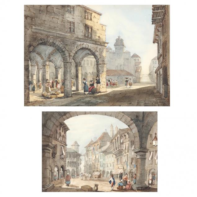 samuel-prout-british-1783-1852-two-venetian-street-scenes